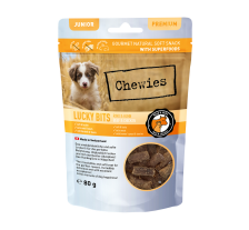 Натуральные лакомства из Говядины и Курицы Chewies Lucky Bits для щенков 80 г