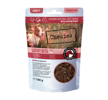 Натуральные лакомства из Конины Chewies Lucky Bits для взрослых и пожилых собак 100 г Натуральные лакомства из Конины Chewies Lucky Bits для взрослых и пожилых собак 100 г