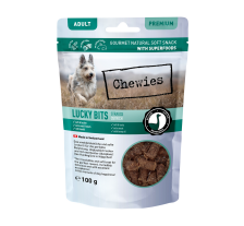 Натуральные лакомства из мяса Страуса Chewies Lucky Bits для взрослых и пожилых собак 100 г Натуральные лакомства из мяса Страуса Chewies Lucky Bits для взрослых и пожилых собак 100 г