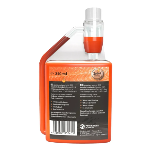 Лососевое масло для собак и котов Pets Nature Salmon Oil 250 мл - фото 2