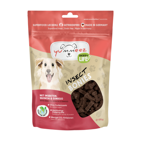 Гипоаллергенное лакомство для собак с насекомыми Yummeez Green Life для любого возраста 175 г - фото 1
