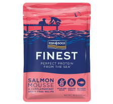 Натуральный влажный корм для собак Мусс из чистого лосося Fish4Dogs Finest 100 г Натуральный влажный корм для собак Мусс из чистого лосося Fish4Dogs Finest 100 г