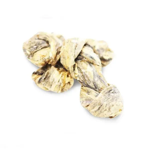 Натуральні ласощі для собак з 100% Шкіри Білої Риби Fish4Dogs Sea Jerky Рибні вузли 100 г - фото 2