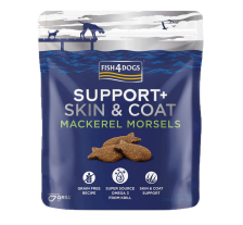 Функциональное печенье для собак со Скумбрией для кожи и шерсти Fish4Dogs Support+ Skin & Coat 225 г Функциональное печенье для собак со Скумбрией для кожи и шерсти Fish4Dogs Support+ Skin & Coat 225 г