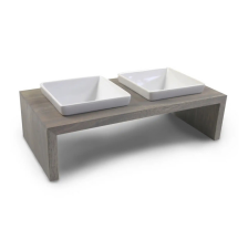 Миски на підставці Wolters Foodstation Meshidai True 2 x 0,4 л S Сірий