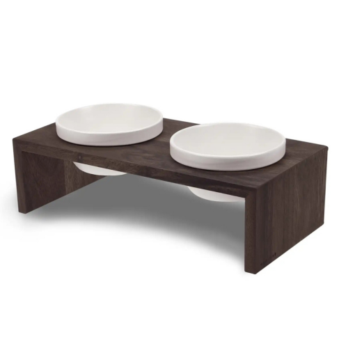 Миски на підставці Wolters Foodstation Gohan 2 x 0,4 л S Темно-коричневий - фото 1