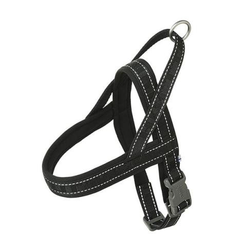 Смягченная шлея для собак Hurtta Casual harness ECO 50-60 Черный - фото 1