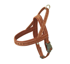 Смягченная шлея для собак Hurtta Casual harness ECO 30-35 Коричневый