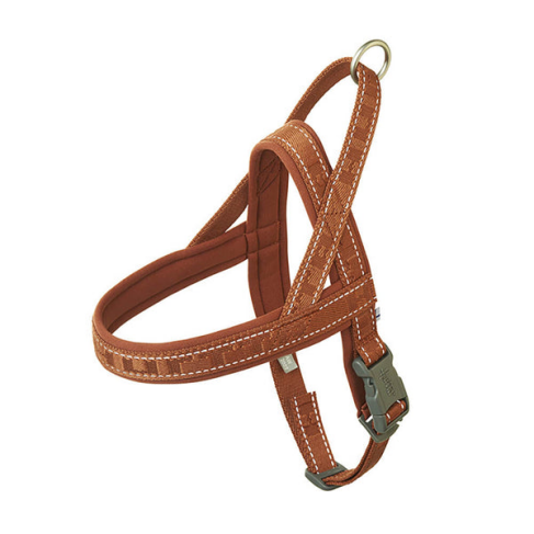 Смягченная шлея для собак Hurtta Casual harness ECO 45-55 Коричневый - фото 1