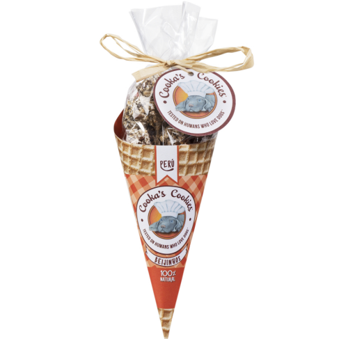 Натуральні ласощі для собак Cooka&#039;s Cookies Beijinhos Індичка з морквою та насінням 50 г - фото 1