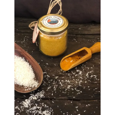 Гипоаллергенный натуральный топпер (витаминная и вкусовая добавка) для собак Cooka`s Cookies Куркума с кокосом и перцем 65 г - фото 5