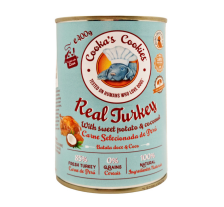 Натуральный влажный корм для собак Cooka's Cookies 85% Индейка с овощами, фруктами и семенами чиа 400 г Натуральный влажный корм для собак Cooka's Cookies 85% Индейка с овощами, фруктами и семенами чиа 400 г