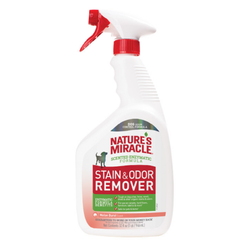 Спрей 8in1 NM Dog Stain&amp;Odor Remover Spray Melon для устранения пятен и запахов, с ароматом дыни, 946 мл - фото 1